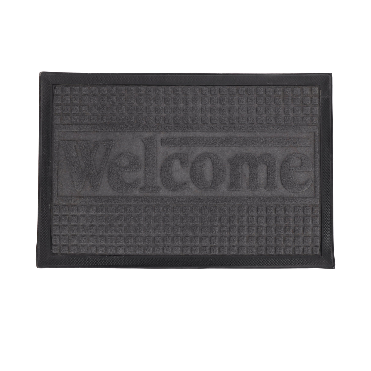 Royalford RF12474 door mat 40x60cm| made from durable polyester with non-skid base| washable and easy to maintain, ideal for doorways, entrances and floors use|