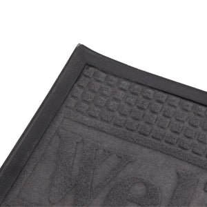 Royalford RF12474 door mat 40x60cm| made from durable polyester with non-skid base| washable and easy to maintain, ideal for doorways, entrances and floors use|
