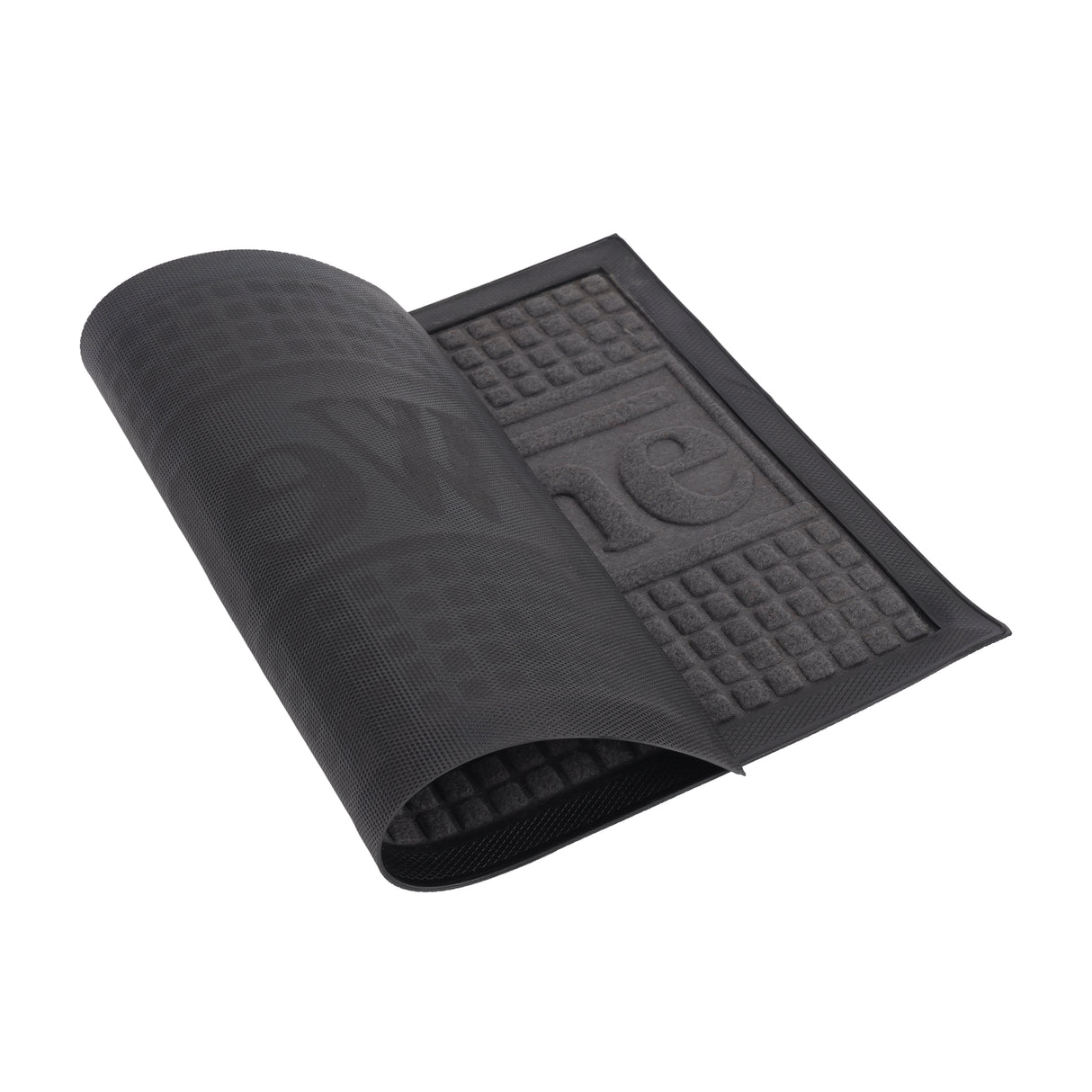 Royalford RF12474 door mat 40x60cm| made from durable polyester with non-skid base| washable and easy to maintain, ideal for doorways, entrances and floors use|