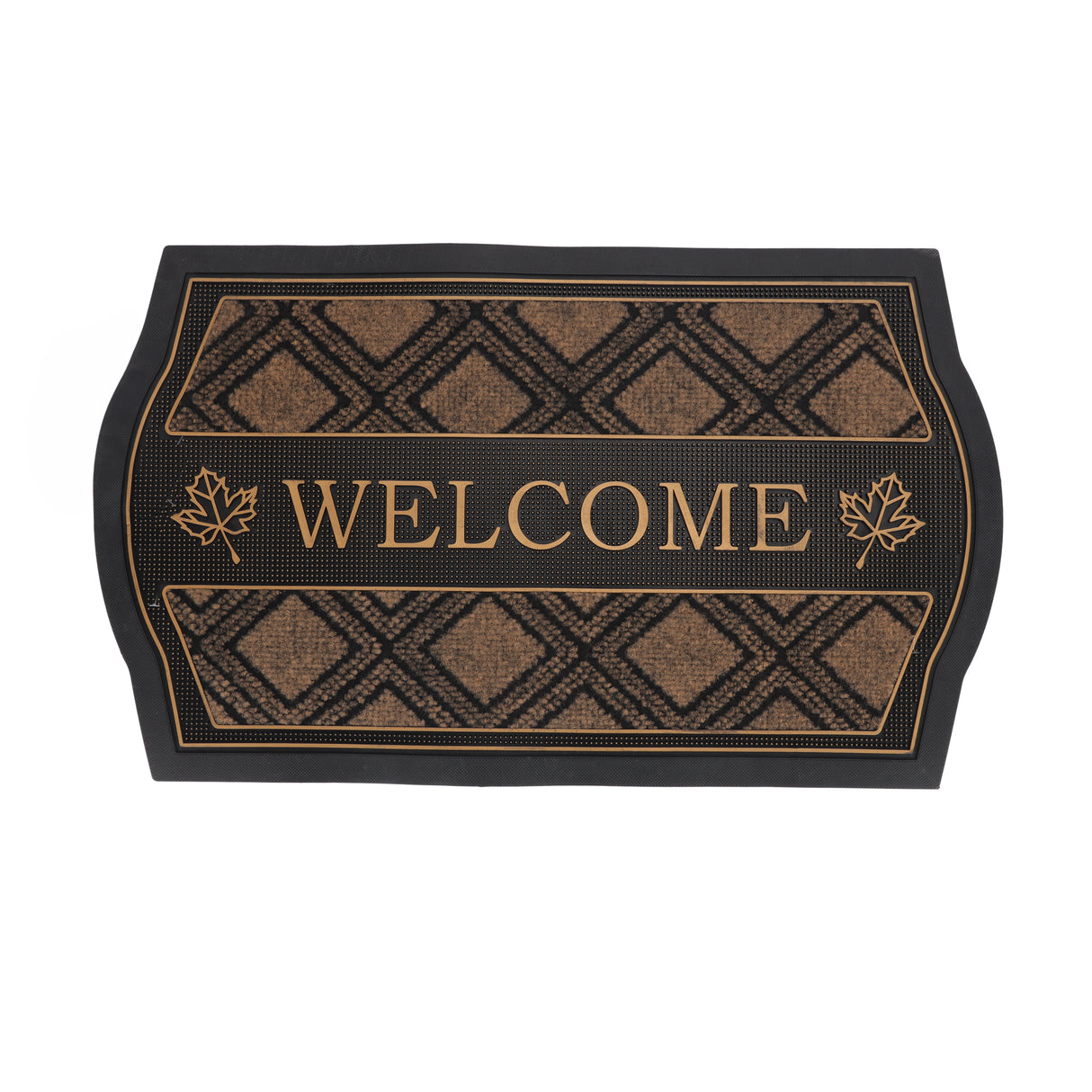 Royalford RF12476 Welcome Door Mat 40x70cm | Premium PVC Non-Skid Washable Entrance Floor Mat | Dirt Trapping Surface for Home, Office, Indoor & Outdoor Doorway Use