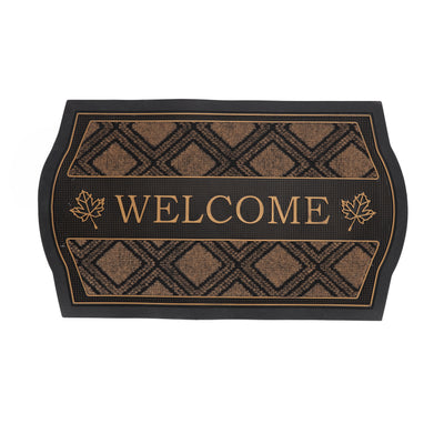 Royalford RF12476 Welcome Door Mat 40x70cm | Premium PVC Non-Skid Washable Entrance Floor Mat | Dirt Trapping Surface for Home, Office, Indoor & Outdoor Doorway Use