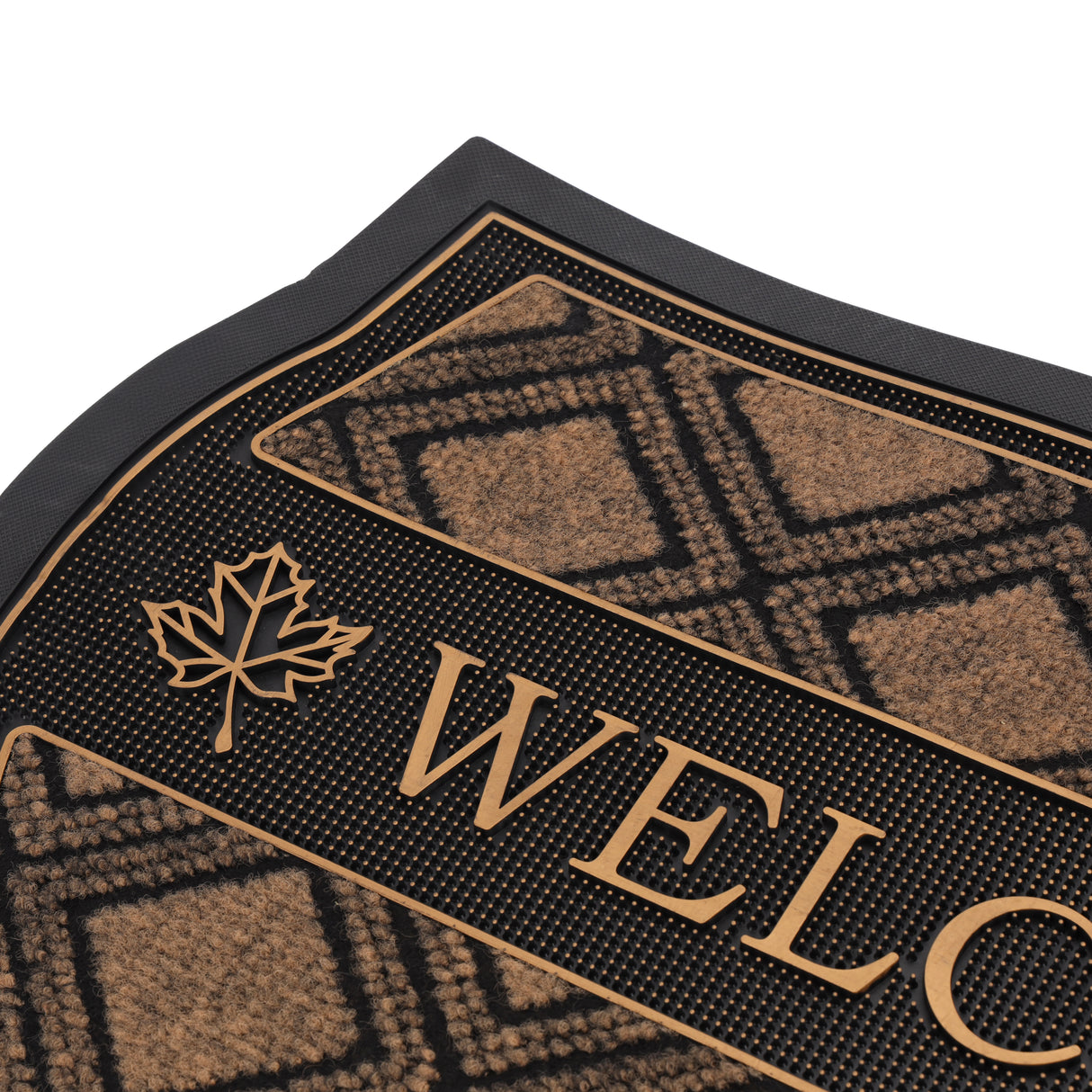 Royalford RF12476 Welcome Door Mat 40x70cm | Premium PVC Non-Skid Washable Entrance Floor Mat | Dirt Trapping Surface for Home, Office, Indoor & Outdoor Doorway Use