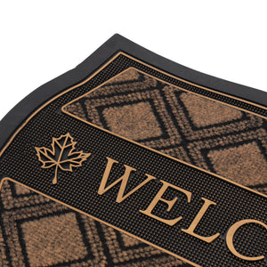 Royalford RF12476 Welcome Door Mat 40x70cm | Premium PVC Non-Skid Washable Entrance Floor Mat | Dirt Trapping Surface for Home, Office, Indoor & Outdoor Doorway Use