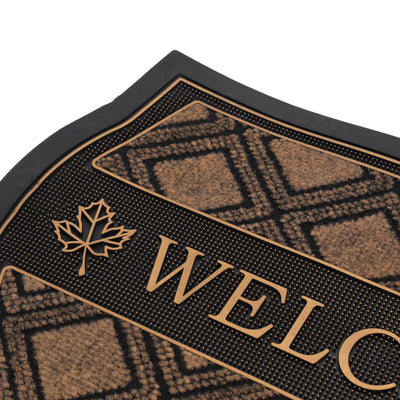 Royalford RF12476 Welcome Door Mat 40x70cm | Premium PVC Non-Skid Washable Entrance Floor Mat | Dirt Trapping Surface for Home, Office, Indoor & Outdoor Doorway Use