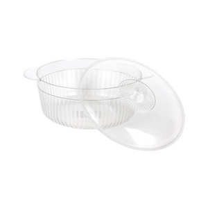 Royalford RF12483 Storage Bowl| Lid 2L BPA Free PET Plastic Freezer and Safe Transparent with Mixing Serving Bowl| Lid Wide Mouth Multi Purpose Kitchen Container|