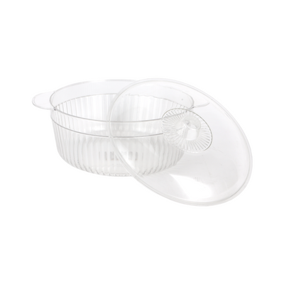 Royalford RF12483 Storage Bowl| Lid 2L BPA Free PET Plastic Freezer and Safe Transparent with Mixing Serving Bowl| Lid Wide Mouth Multi Purpose Kitchen Container|