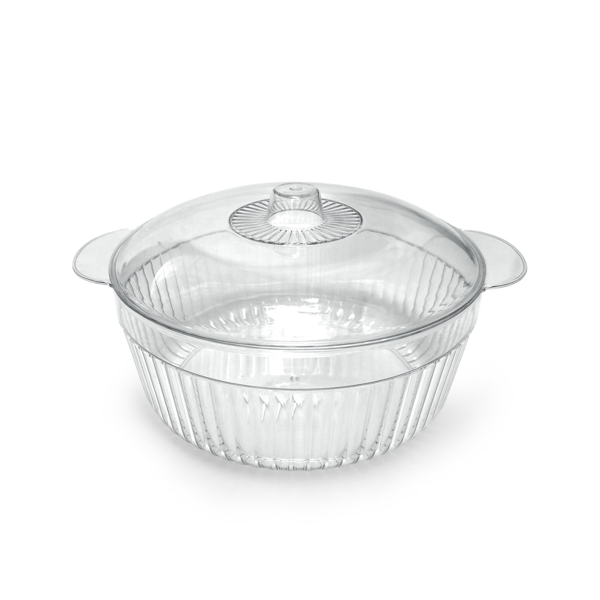 Royalford RF12483 Storage Bowl| Lid 2L BPA Free PET Plastic Freezer and Safe Transparent with Mixing Serving Bowl| Lid Wide Mouth Multi Purpose Kitchen Container|