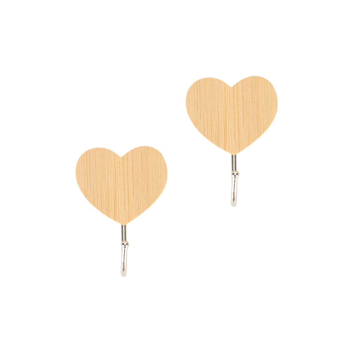 Royalford RF12492 Bamboo Sticky Hooks 2PC Set | Self Adhesive Wall Hooks | Strong Hold Waterproof Multipurpose Organizer for Kitchen, Bathroom &  Bedroom | Reusable