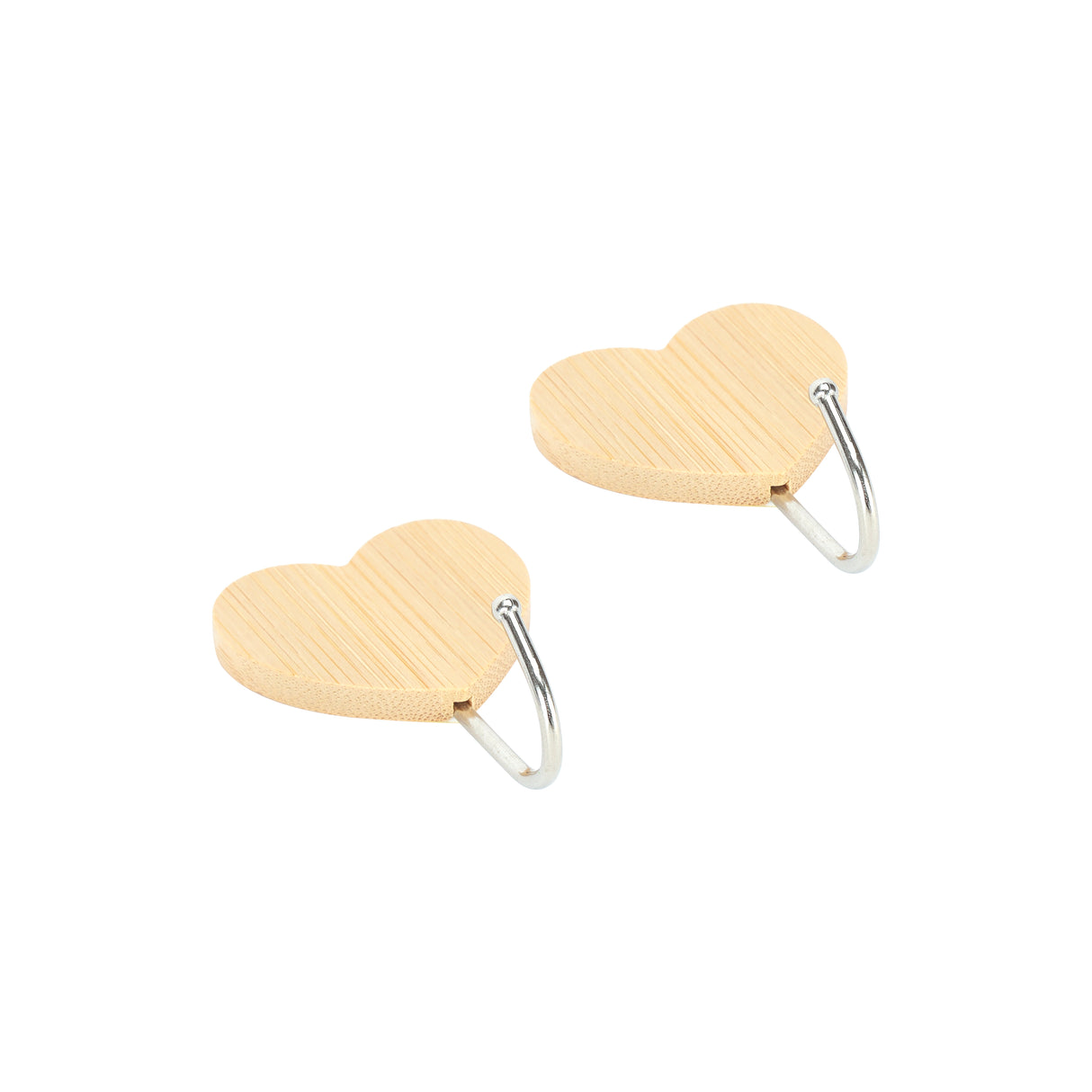 Royalford RF12492 Bamboo Sticky Hooks 2PC Set | Self Adhesive Wall Hooks | Strong Hold Waterproof Multipurpose Organizer for Kitchen, Bathroom &  Bedroom | Reusable