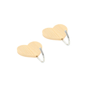 Royalford RF12492 Bamboo Sticky Hooks 2PC Set | Self Adhesive Wall Hooks | Strong Hold Waterproof Multipurpose Organizer for Kitchen, Bathroom &  Bedroom | Reusable