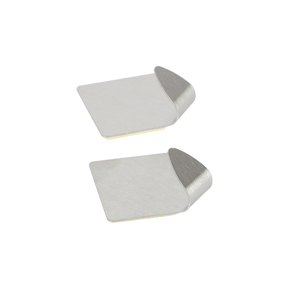 Royalford RF12495 2PC Sticky Hooks | Stainless Steel Adhesive Wall Hooks | Strong Self Adhesive | No Drill Wall Mount Hooks for Kitchen, Bathroom & Home Organizer