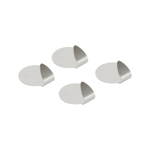 Royalford RF12497 4PC Stainless Steel Sticky Hooks | Self Adhesive Wall Hooks | Strong Hold | Multipurpose Organizer for Kitchen,  Bathroom,  Home and  Office Use