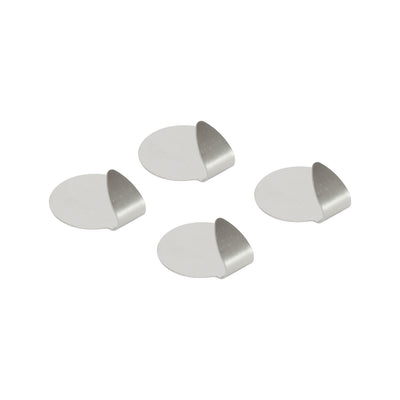 Royalford RF12497 4PC Stainless Steel Sticky Hooks | Self Adhesive Wall Hooks | Strong Hold | Multipurpose Organizer for Kitchen,  Bathroom,  Home and  Office Use