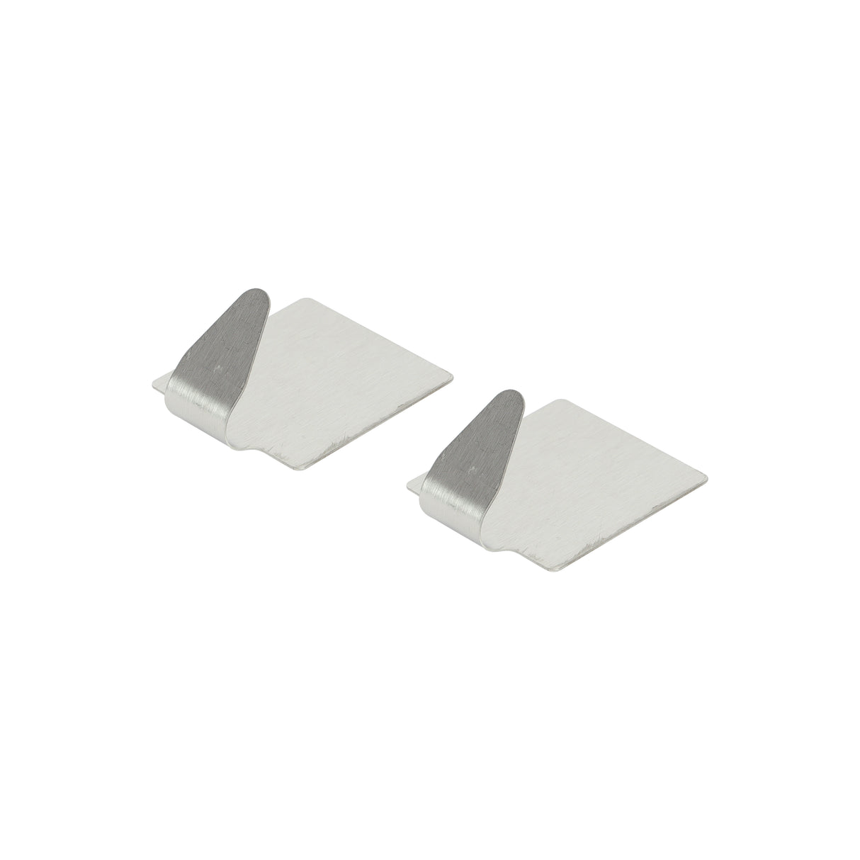 Royalford RF12501 2PC Stainless Steel Sticky Hooks | Self Adhesive Wall Hooks | Durable Strong Hold Multipurpose Organizer for Kitchen, Bathroom, Home and Office Use