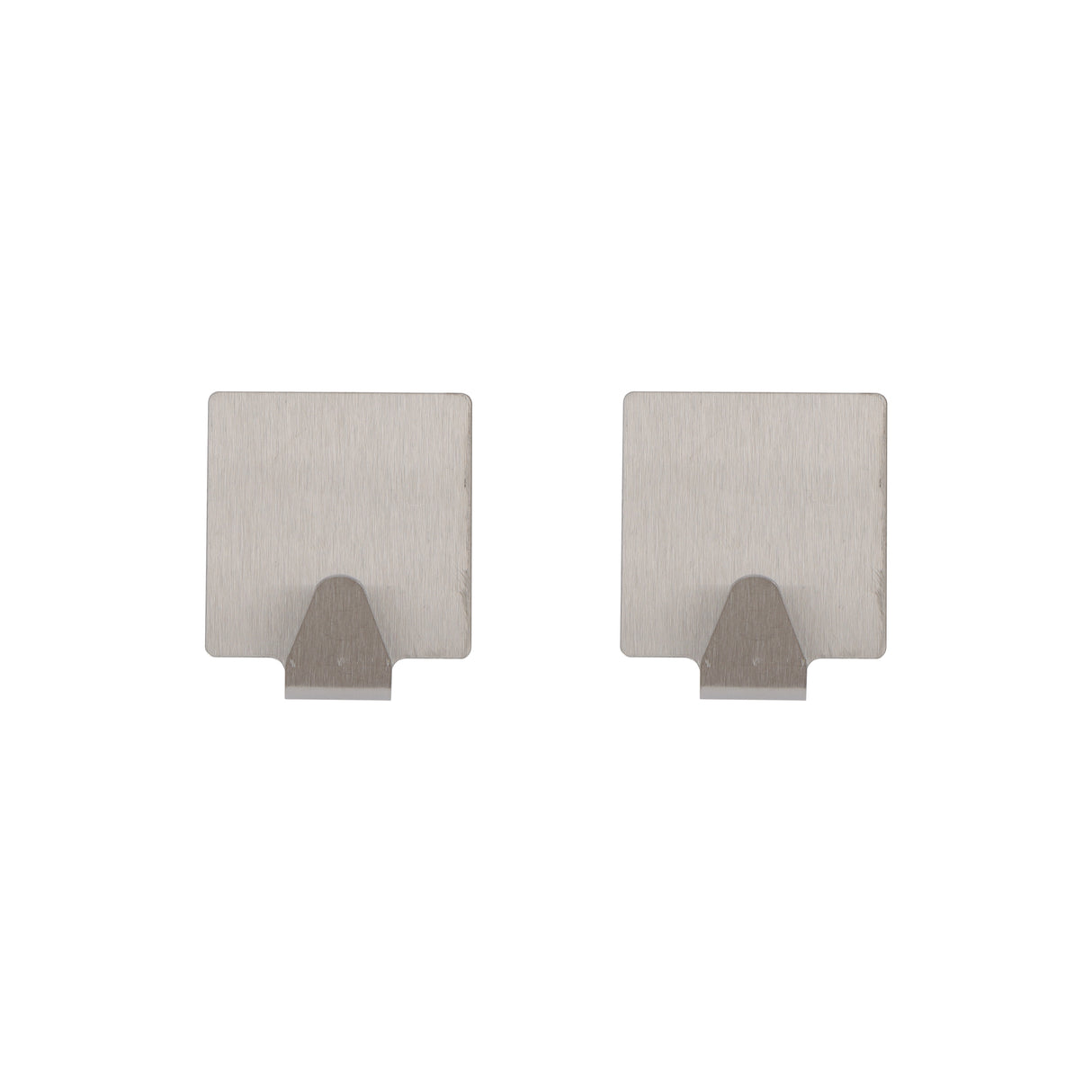 Royalford RF12501 2PC Stainless Steel Sticky Hooks | Self Adhesive Wall Hooks | Durable Strong Hold Multipurpose Organizer for Kitchen, Bathroom, Home and Office Use