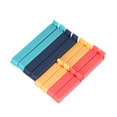 Royalford RF12502 12PCS Bag Locking Clips | Plastic Airtight Food Sealing Clips | Strong Bag Sealer Clips for Kitchen Storage |Perfect For Kitchen and pantry organization