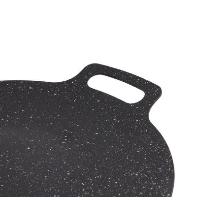 Royalford RF12506 30CM Granite Coated Deep Tawa | Die-Cast Aluminium Non-Stick Flat Pan |  PTFE & PFOA Free |  Thick Base | Suitable for Gas, Ceramic & Halogen Cooktops