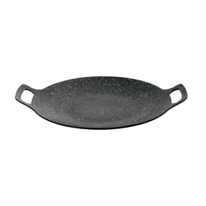 Royalford RF12506 30CM Granite Coated Deep Tawa | Die-Cast Aluminium Non-Stick Flat Pan |  PTFE & PFOA Free |  Thick Base | Suitable for Gas, Ceramic & Halogen Cooktops