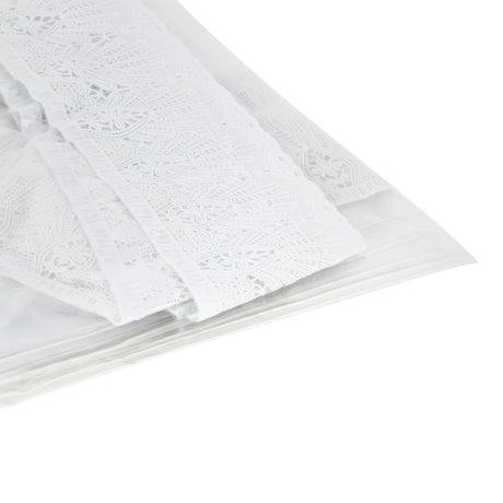 Royalford RF12517 60” Round Transparent PVC Table Cloth | Elegant Lace Border | Waterproof, Stain & Wrinkle Resistant Table Cover | Perfect for Dining & Kitchen Tables