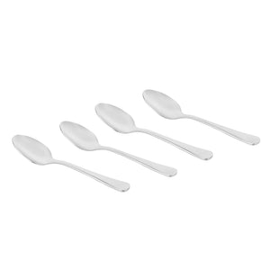 Royalford RF12544 4PC Stainless Steel Tea Spoon Set | 13.5cm Size | Food Grade | Dishwasher Safe Teaspoons for Tea, Coffee &  Dessert | Rust Resistant & Mirror Finish