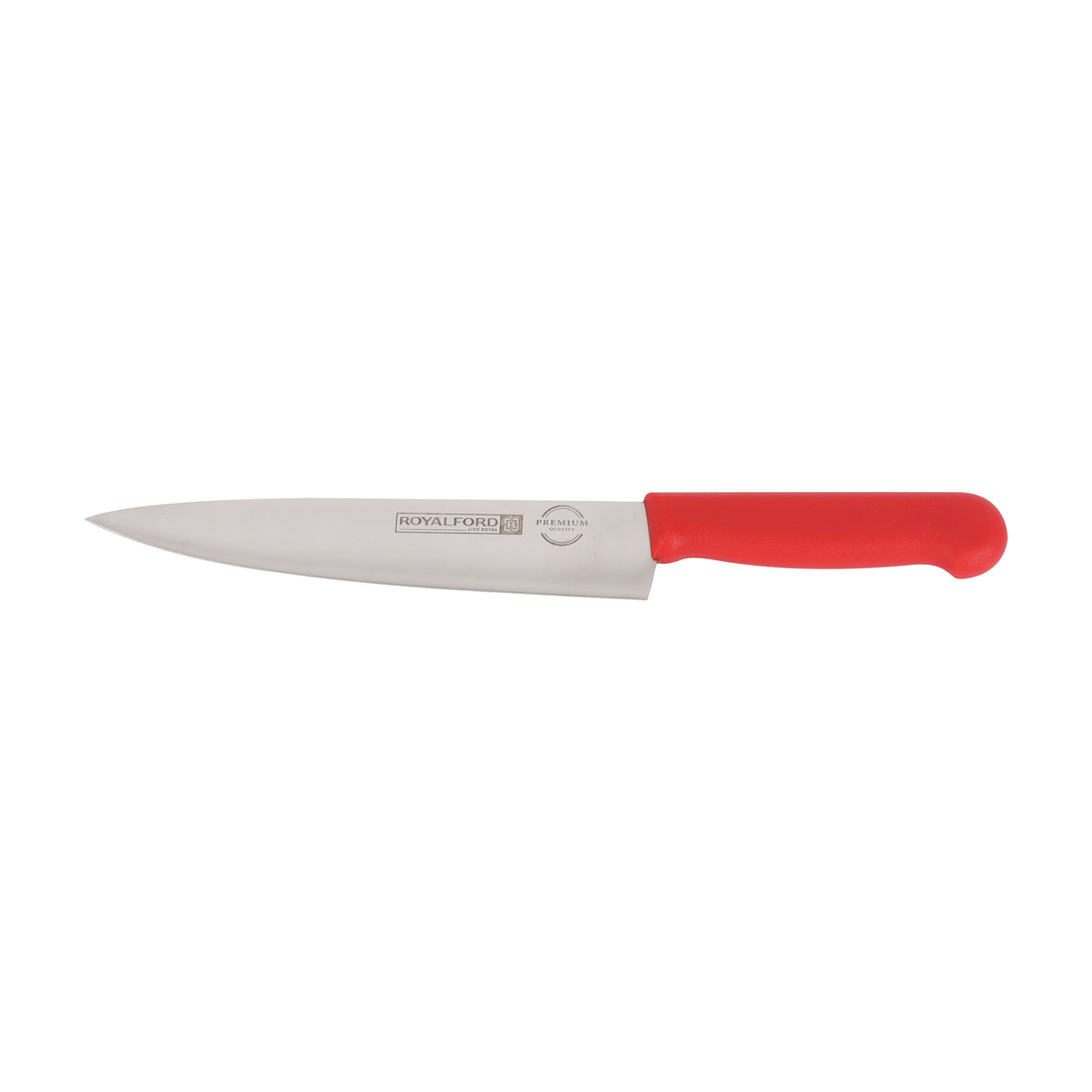 Royalford RF12559 8 Inch Chef Knife | Food Grade Stainless Steel Kitchen Knife | Extra Sharp Blade| Ergonomic PP Handle | Dishwasher Safe Multipurpose Cutting Knife