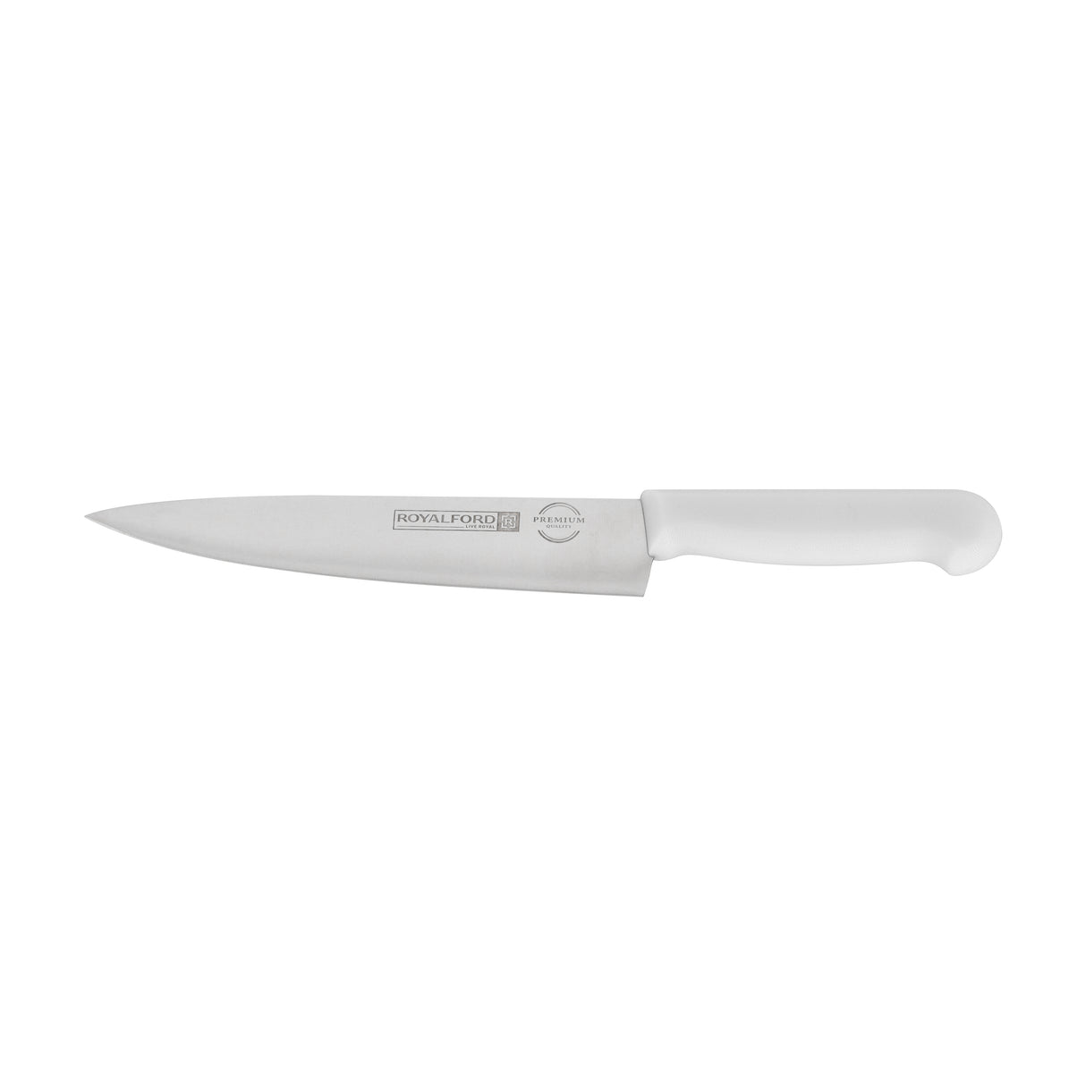 Royalford RF12560 8 Inch Chef Knife | Food Grade Stainless Steel Kitchen Knife | Extra Sharp Blade | Ergonomic PP Handle | Dishwasher Safe Multipurpose Cutting Knife