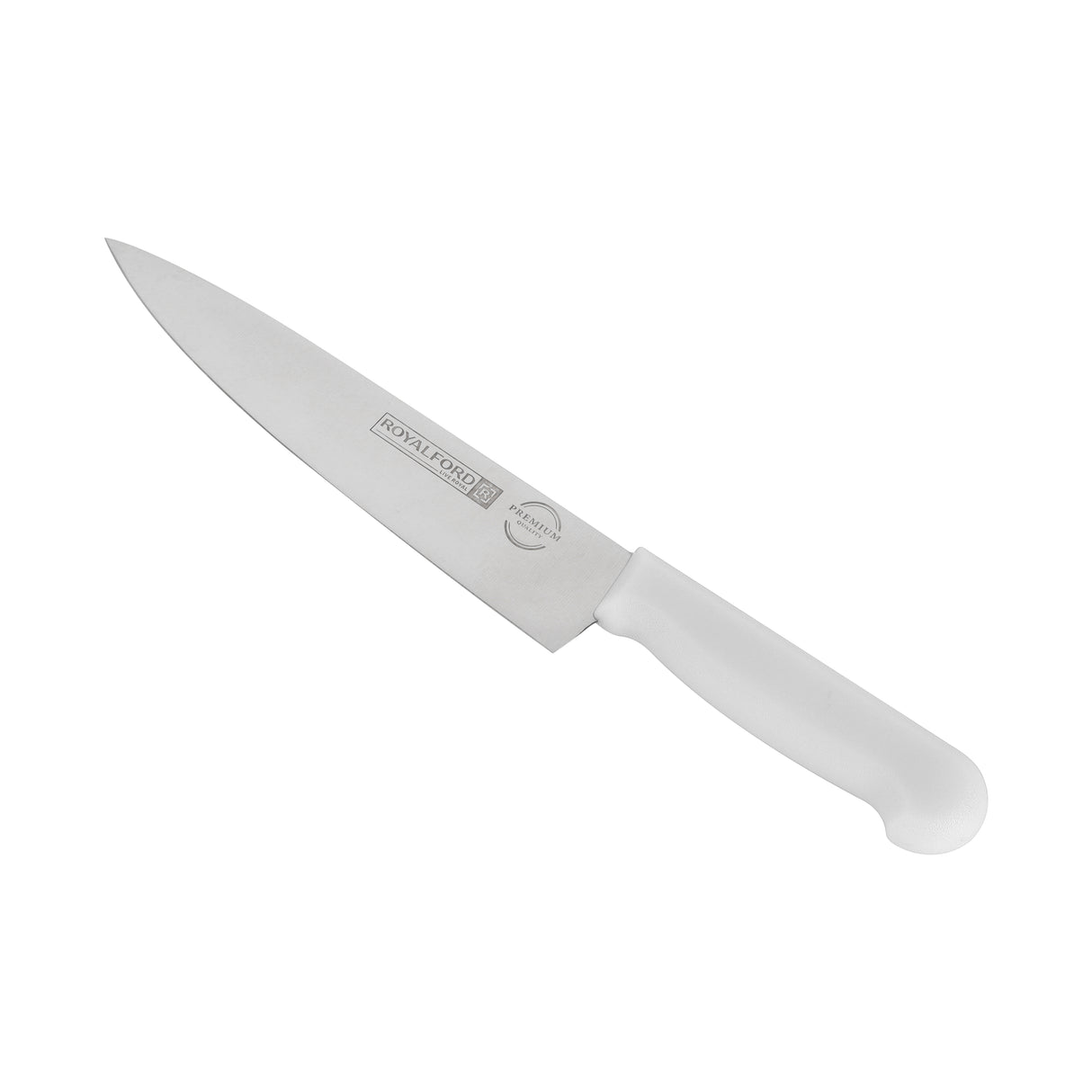 Royalford RF12560 8 Inch Chef Knife | Food Grade Stainless Steel Kitchen Knife | Extra Sharp Blade | Ergonomic PP Handle | Dishwasher Safe Multipurpose Cutting Knife