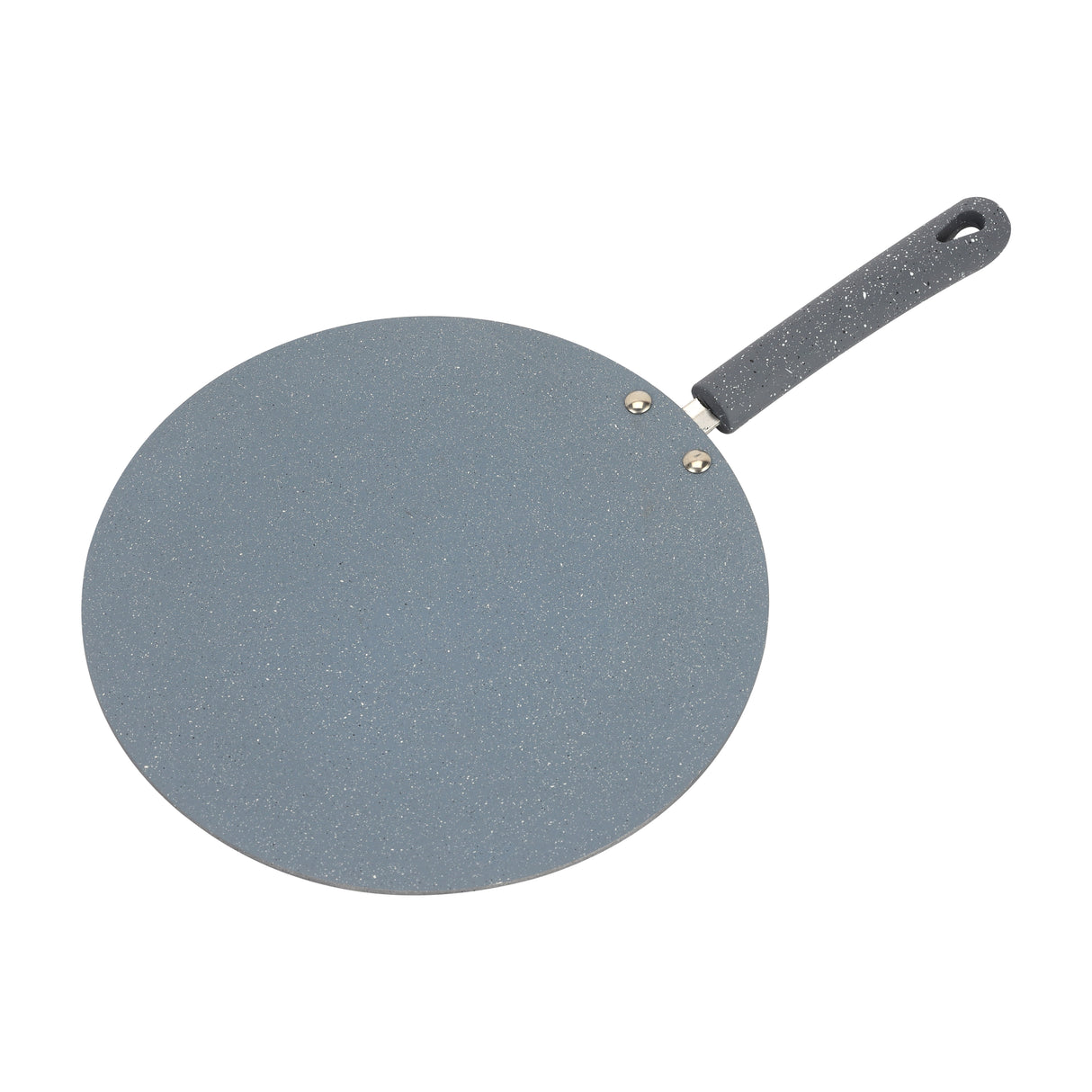 Royalford RF12565 26cm Aluminium Non-Stick Roti Tawa | 4mm Thick Base | Marble Coated Induction Compatible Flat Tawa | Heat-Resistant Bakelite Handle | Lightweight Design