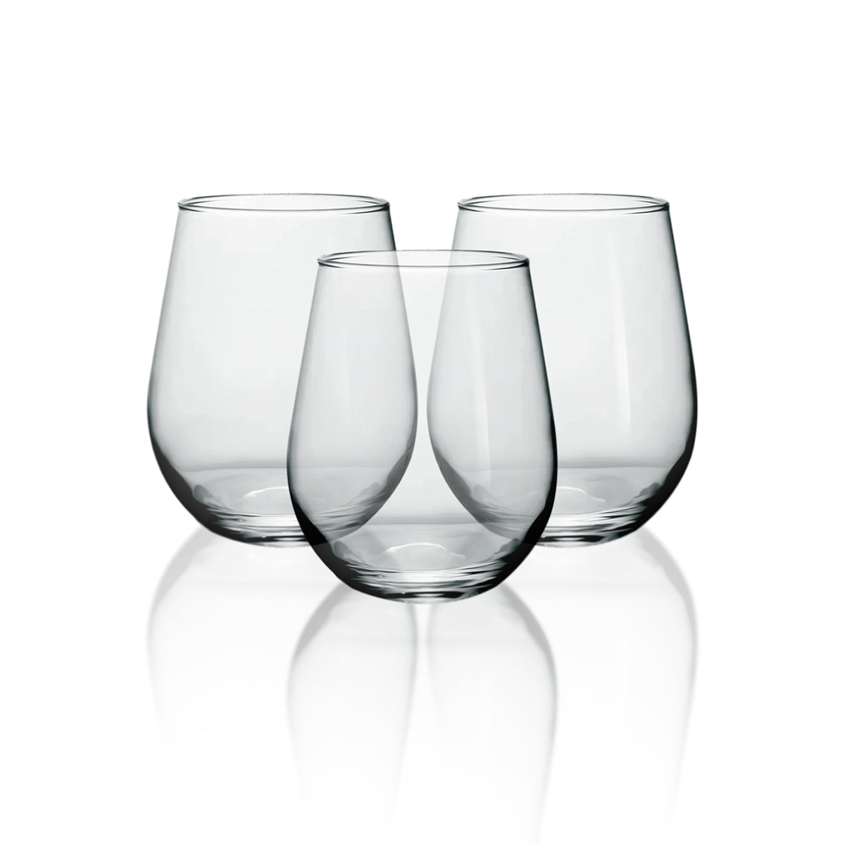 Royalford RF12588 Glass Tumbler Set| 3PCS 590ml 20oz Lead Free Soda Lime Glass & Dishwasher Safe| Durable Drinking Glasses, Elegant Design for Water Juice Beverages Use|