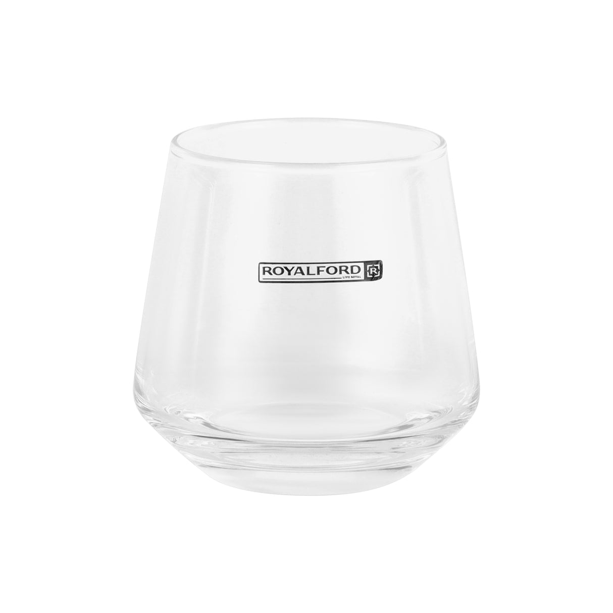 Royalford RF12590 glass tumbler set| includes 3PCS 290ML clear glasses & durable lead-free soda lime glass| dishwasher safe, ideal for water, juice & everyday home use|