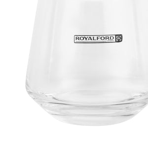 Royalford RF12590 glass tumbler set| includes 3PCS 290ML clear glasses & durable lead-free soda lime glass| dishwasher safe, ideal for water, juice & everyday home use|