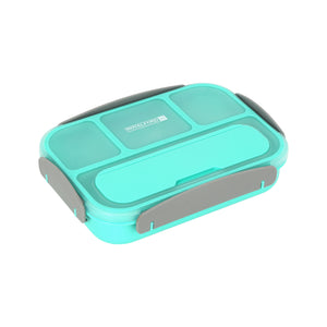 Royalford RF12595 1000ml Lunch Box | 4 Compartments, Spoon & Leak-Proof Lid | 100% Leak-Proof Design  | BPA-Free PP Plastic | Freezer Safe  | Compact and Portable