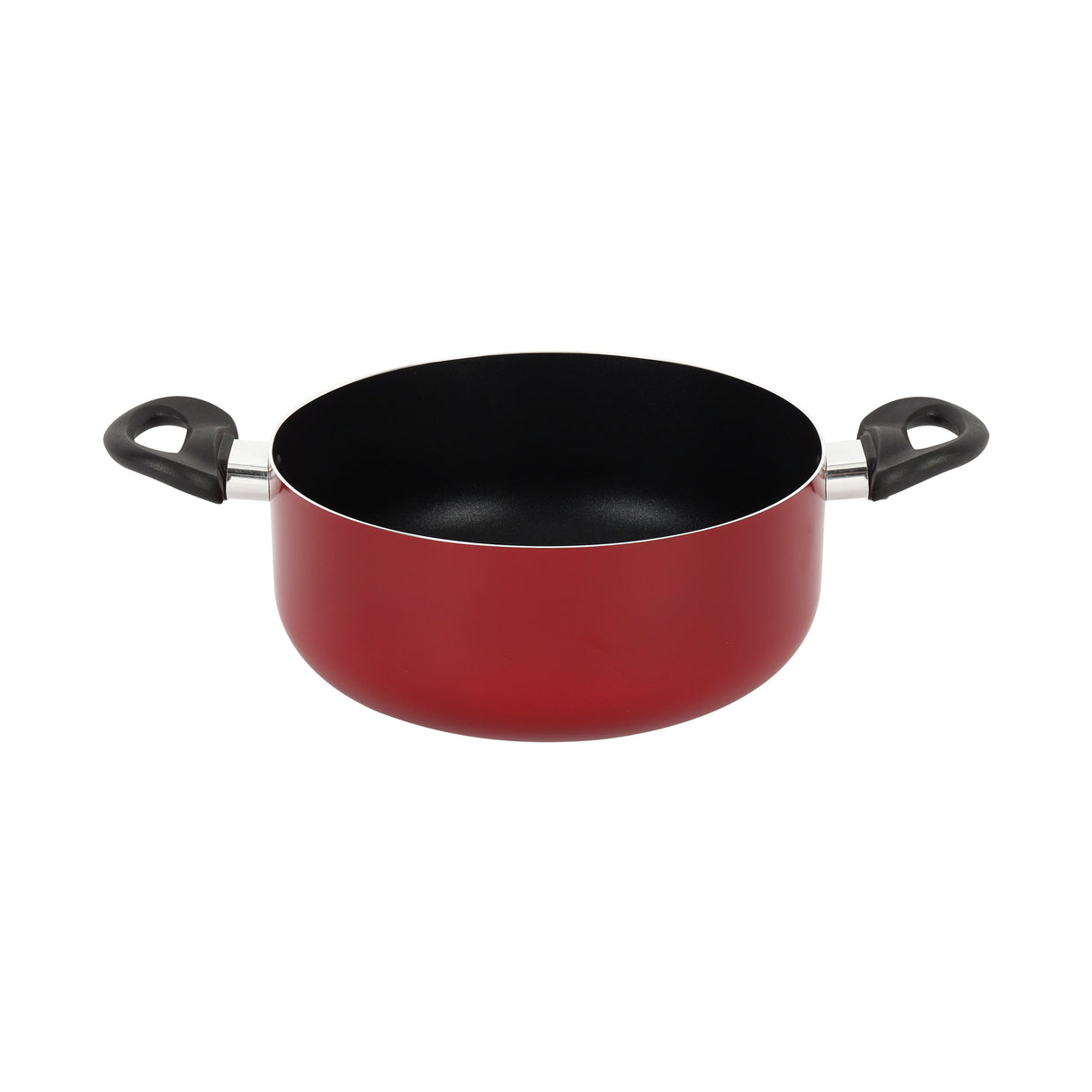 Royalford RF12597 3PCS non-stick cookware set with premium aluminium body includes frypan and casserole| durable coating, bakelite handles and multi-cooktop compatibility
