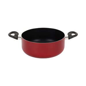 Royalford RF12597 3PCS non-stick cookware set with premium aluminium body includes frypan and casserole| durable coating, bakelite handles and multi-cooktop compatibility