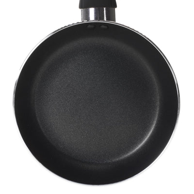 Royalford RF1259FP20 20cm Non-Stick Flat Fry Pan | Triple Layer Coating | 3mm Thick Aluminium Body | PFOA Free | Spin Bottom for Even Heat Distribution | Durable Design