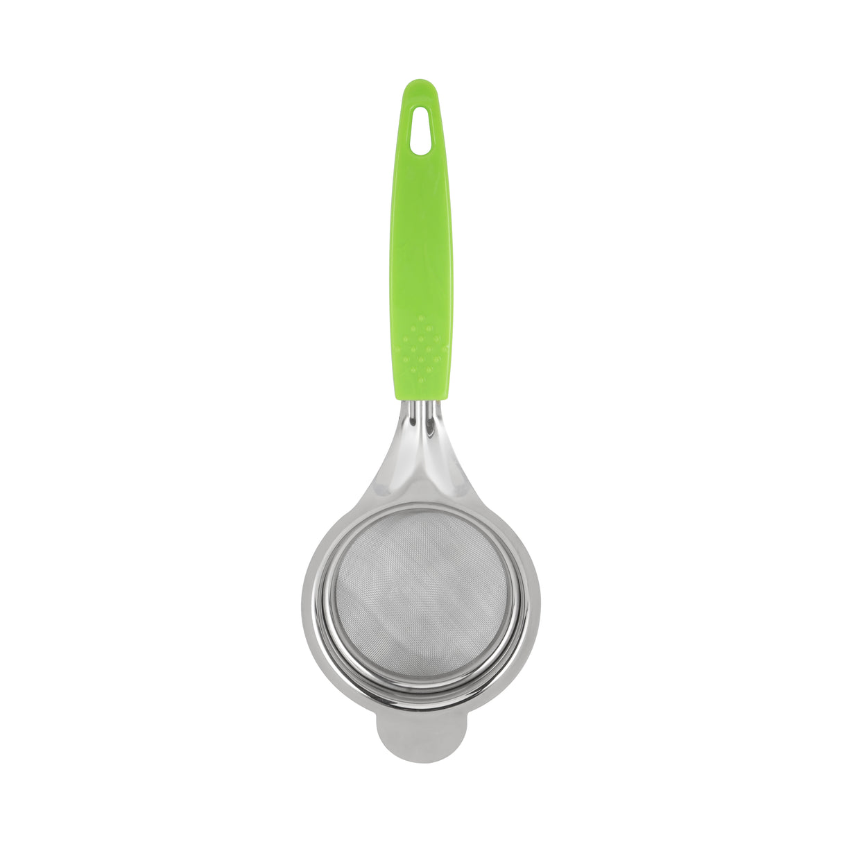 Royalford RF12617 Stainless Steel Strainer 7.5cm| extra fine mesh for precise straining & durable rust-resistant build| ergonomic non-slip handle, dishwasher safe design|