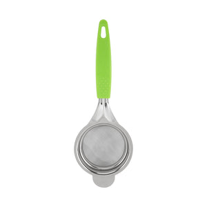 Royalford RF12617 Stainless Steel Strainer 7.5cm| extra fine mesh for precise straining & durable rust-resistant build| ergonomic non-slip handle, dishwasher safe design|