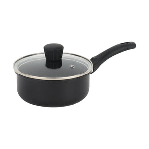 Royalford RF12628 Aurora Forged Aluminium Cookware Set 6 Pcs | Induction Compatible Granite Non-Stick Pots and Pans| Tempered Glass Lids| Durable 5-Layer Build Cooking