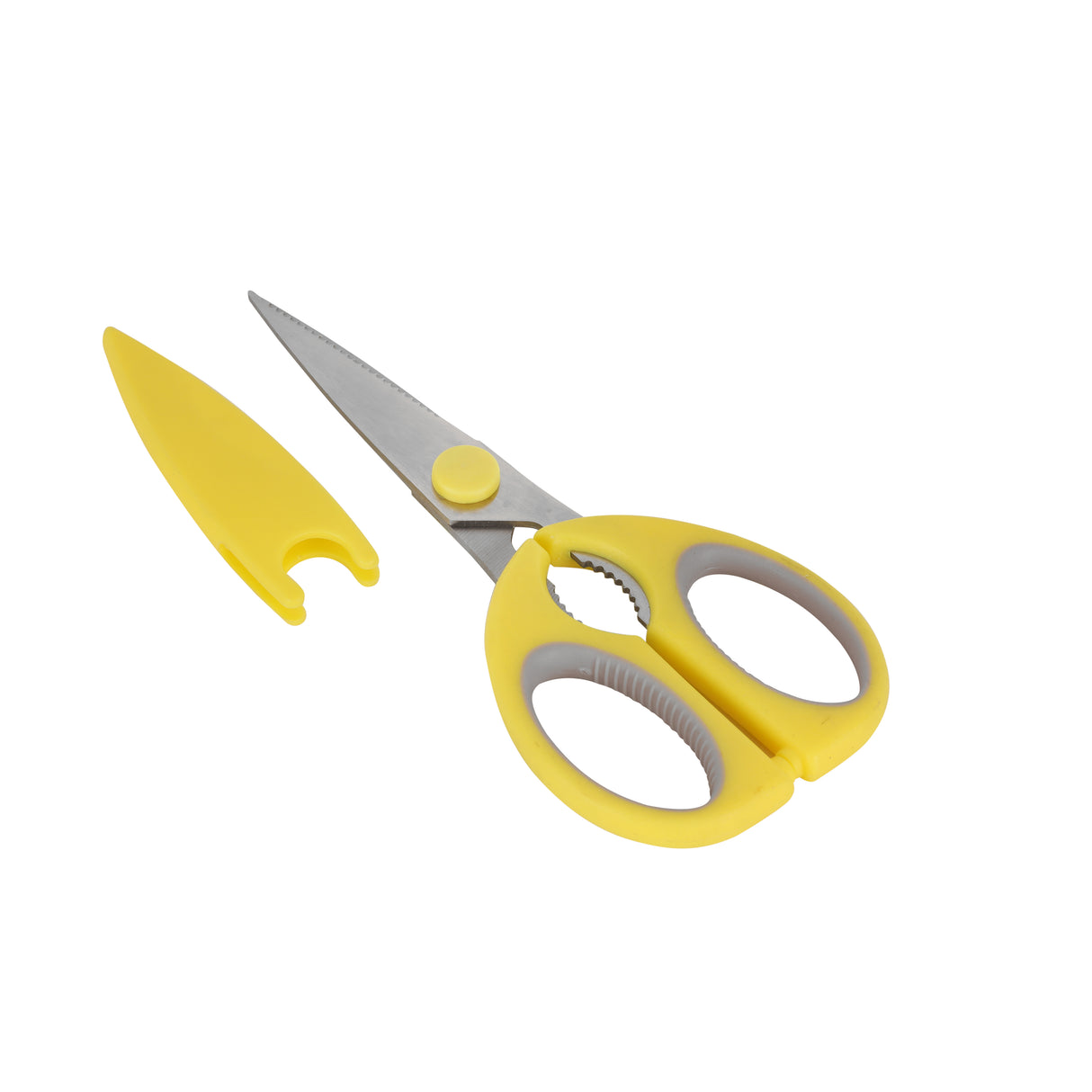 Royalford RF12645 Kitchen Scissors 18PCS set| stainless steel blades & ergonomic PP handles| protective covers, stain-resistant, multi-purpose use for kitchen tasks|