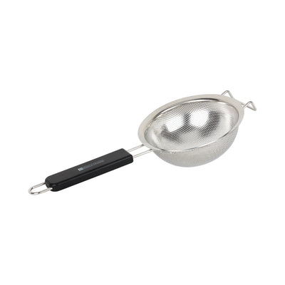 Royalford RF12660 Stainless Steel Strainer | 20cm Extra Fine Mesh Kitchen Strainer | Long Non-Slip PP Handle | Dishwasher Safe Food Strainer for Pasta, Tea & Vegetables