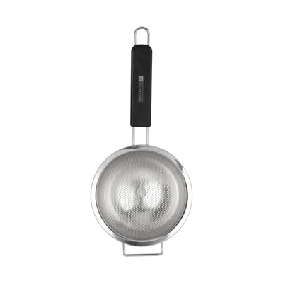 Royalford RF12661 25cm Stainless Steel Strainer with Extra Fine Mesh | Dishwasher Safe Kitchen Sieve | Long Non-Slip PP Handle | Rust-Resistant & Durable Design