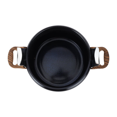 Royalford RF12665 Blueberry 11L Induction Base Pressure Cooker | Ceramic Non-Stick Interior | Extra-Thick Three-Ply Base | Durable Aluminium Body and Soft-Touch Handles