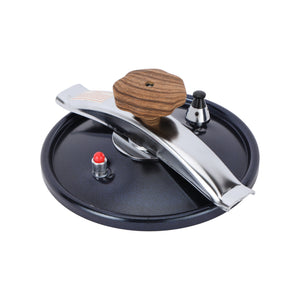 Royalford RF12665 Blueberry 11L Induction Base Pressure Cooker | Ceramic Non-Stick Interior | Extra-Thick Three-Ply Base | Durable Aluminium Body and Soft-Touch Handles