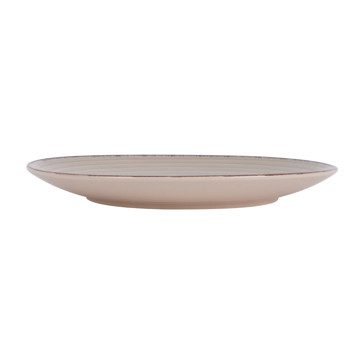 Royalford RF12667 Stoneware Dinner Plate| durable elegant serving plate with spiral design| dishwasher, microwave & freezer safe, for daily dining & serving use|