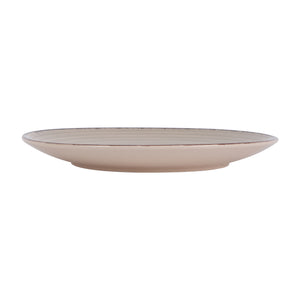 Royalford RF12671 Stoneware Dinner Plate 10.5"| stylish blue textured design & durable stoneware build| microwave & dishwasher safe, perfect for daily dining use|
