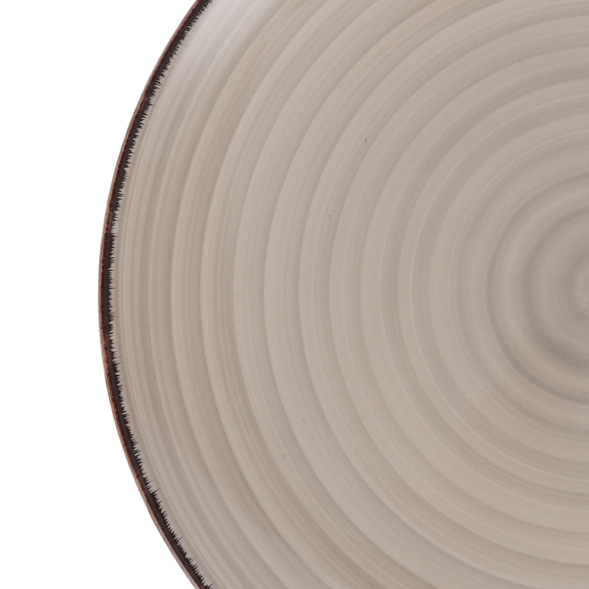 Royalford RF12667 Stoneware Dinner Plate| durable elegant serving plate with spiral design| dishwasher, microwave & freezer safe, for daily dining & serving use|