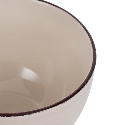 Royalford RF12670 Stoneware Bowl | 5.5 Inch Durable Serving Bowl | Microwave, Dishwasher  & Freezer Safe | Elegant Kitchen Tableware for Soup, Snacks & Dessert Use