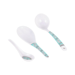 Royalford RF12676 Melamine Dinner Set 70 Pcs | Durable & Elegant Premium Melamine Tableware with Plates, Bowls & Serving Spoons for Home, Restaurant & Special Occasions