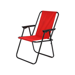 Royalford RF12688 Foldable Camping Chair | Strong Metal Frame | Waterproof and  Stain-Resistant Fabric | Portable Outdoor Garden, Beach &  Fishing Chair with Armrests