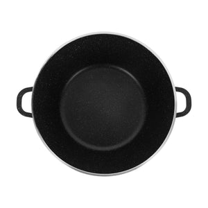 Royalford RF12703  Die Cast Casserole 36cm with 5-Layer Granite | Non-Stick Coating, Die-Cast Aluminium Body & Tempered Glass Lid, PFOA & PTFE Free Cookware daily use.